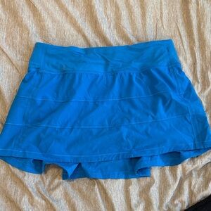 Blue Lululemon Pace Rival Skirt